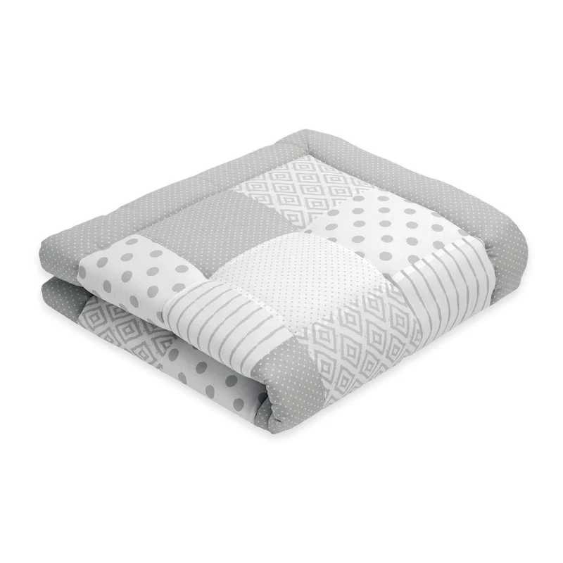 Patchwork Krabbeldecke | Essential Grau
