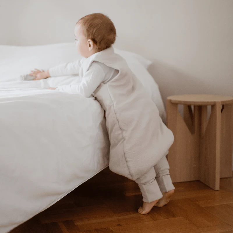 Schlafsack mit Umschlag-Fuß und Ärmel 3.5 TOG | Essential Beige