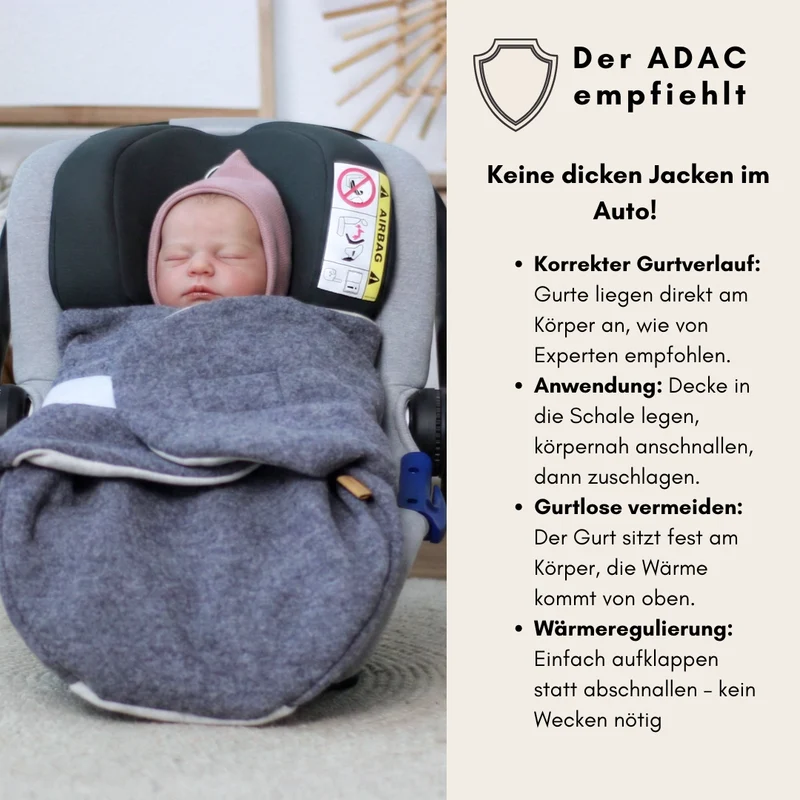 Einschlagdecke "Wollwalk maus"