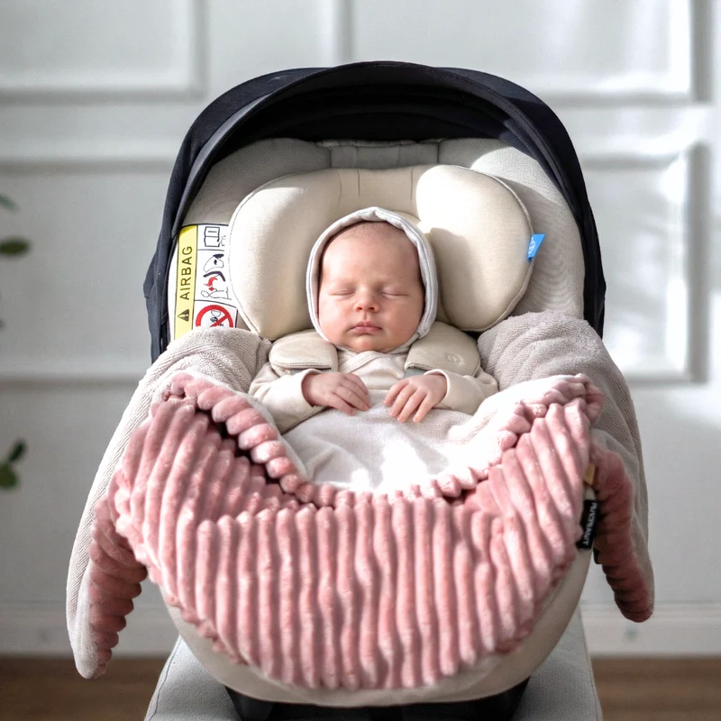 Einschlagdecke für das ganze Jahr - lovely rosé (Fleece & Bambusfleece)