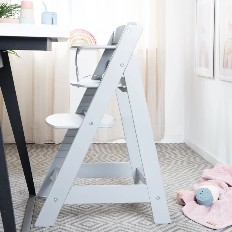 Treppenhochstuhl 'Sit Up Flex' aus Holz taupe lackiert