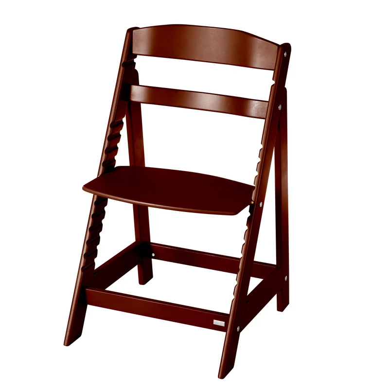 Treppenhochstuhl 'Sit Up Flex' aus Holz braun gebeizt