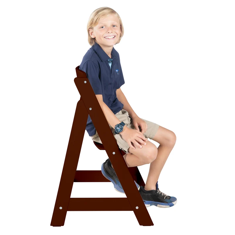 Treppenhochstuhl 'Sit Up Flex' aus Holz braun gebeizt