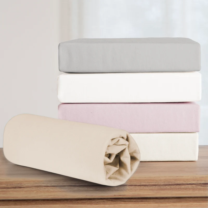 Spannbettlaken 'Frosty Almond' - GOTS und Oeko-Tex Standard 100 - Beige