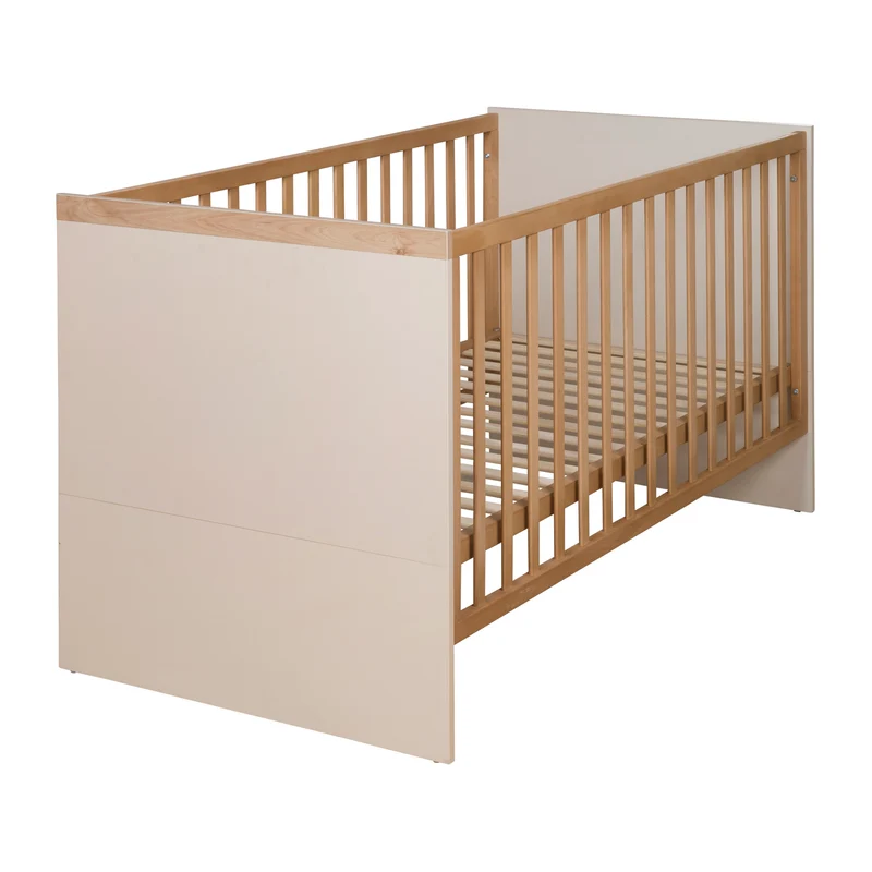 Babyzimmer 'Jil' 3-teilig - Gitterbett + Babykommode + Schrank - Cashmere / Chestnut