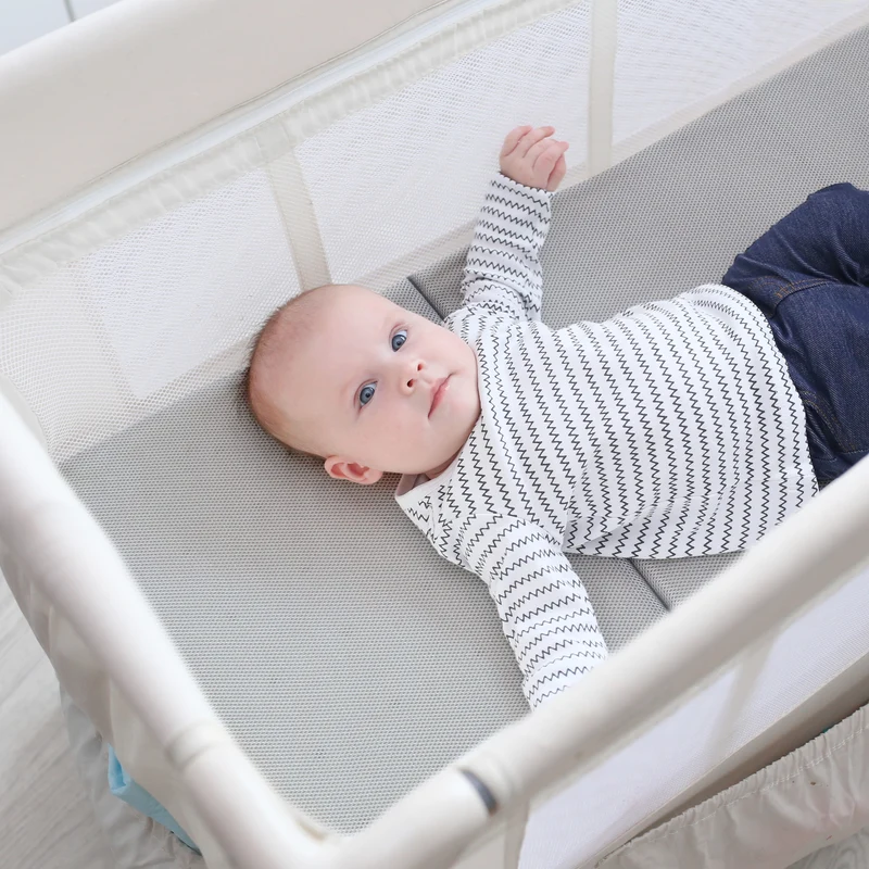Reisebettmatratze "safe asleep®" – 60 x 120 x 5,5 cm, belüfteter Schaumstoff für optimales Schlafklima