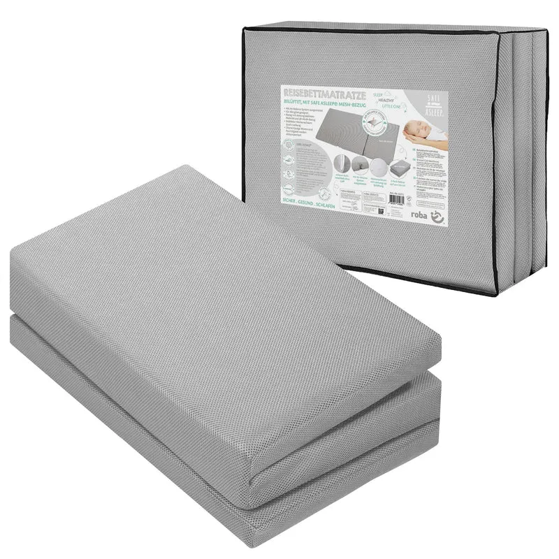 Reisebettmatratze "safe asleep®" – 60 x 120 x 5,5 cm, belüfteter Schaumstoff für optimales Schlafklima