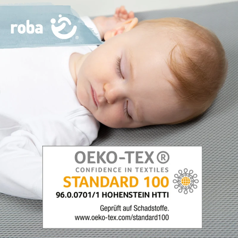 Wiegenmatratze "safe asleep®" – Air Balance Premiummesh, 40 x 90 x 5,5 cm, für optimales Schlafklima