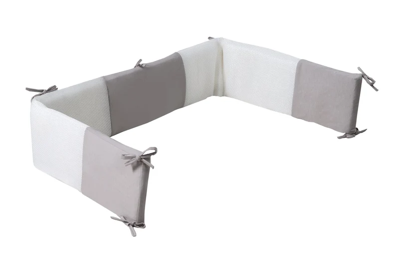 Baby-Nestchen "safe asleep®" – Air PLUS Jersey grau, luftzirkulierend, mit AIR-balance System