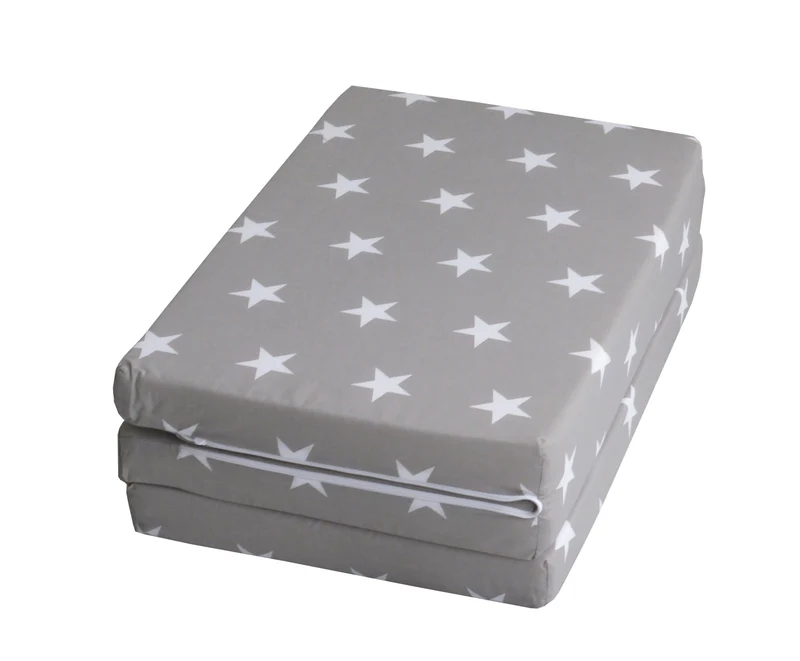 Reisebettmatratze "Little Stars" – faltbares Reisebett, Baby/Kinderbett 60 x 120 cm, inkl. Tragetasche
