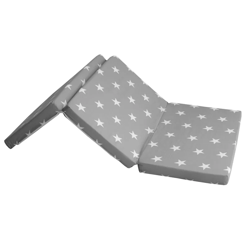 Reisebettmatratze "Little Stars" – faltbares Reisebett, Baby/Kinderbett 60 x 120 cm, inkl. Tragetasche