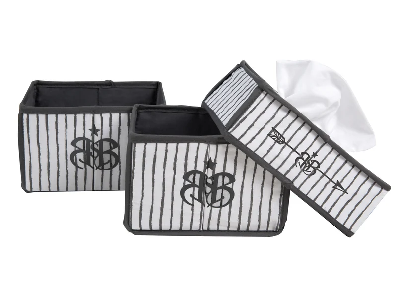 Pflegeorganizer-Set 'Rock Star Baby 3' - Boxen für Windeln & Zubehör + Feuchttücherbox