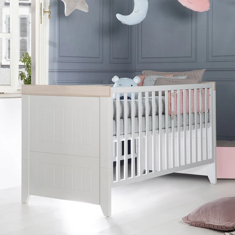 Kombi-Kinderbett "Helene" – 70 x 140 cm, verstell- und umbaubar, 3 Schlupfsprossen