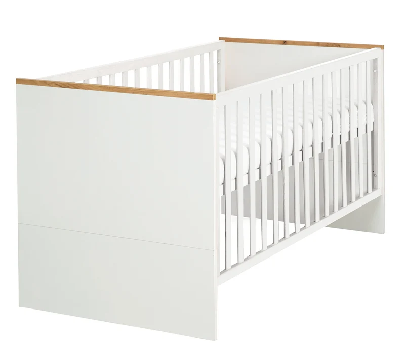 Kombi-Kinderbett "Finn" – 70 x 140 cm, höhenverstellbar, mitwachsend/umbaubar, 3 Schlupfsprossen