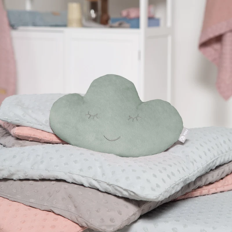 Deko-/Kuschelkissen "roba Style" Wolke frosty green, flauschiges Dekokissen für Baby- & Kinderzimmer