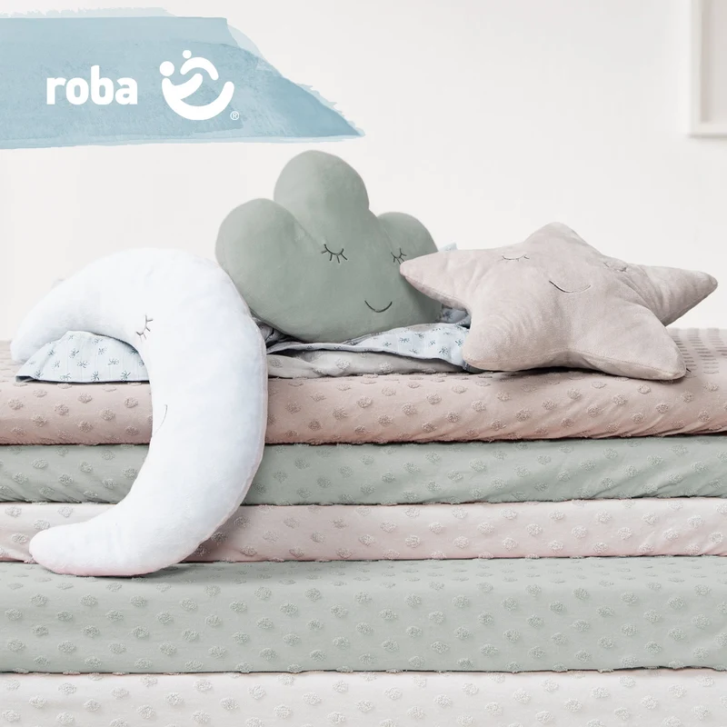 Deko-/Kuschelkissen "roba Style" Wolke frosty green, flauschiges Dekokissen für Baby- & Kinderzimmer