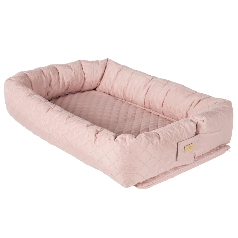 Babylounge "roba Style" – 3 in 1: Kuschelnest, rosa/mauve, Wickelauflage, Bettschlange