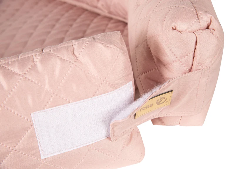 Babylounge "roba Style" – 3 in 1: Kuschelnest, rosa/mauve, Wickelauflage, Bettschlange