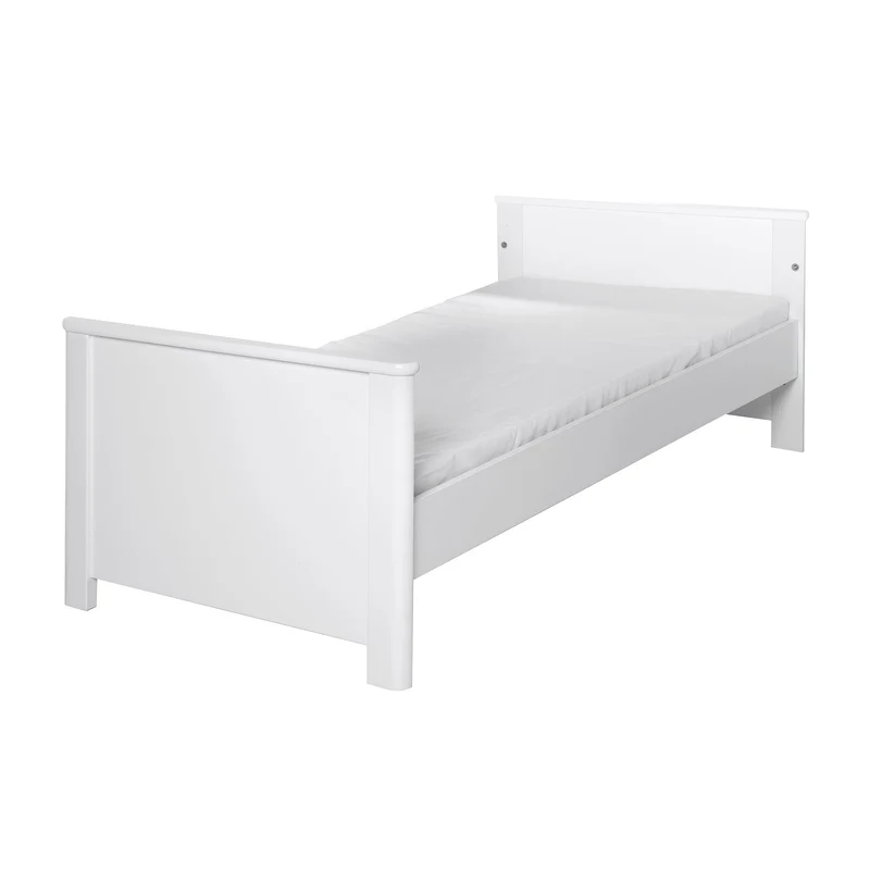 Kombi-Kinderbett "Linus" – 70 x 140 cm, verstellbar, 3 Schlupfsprossen, umbaubar zum Juniorbett