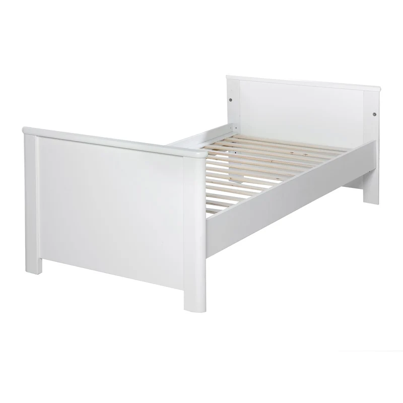 Kombi-Kinderbett "Linus" – 70 x 140 cm, verstellbar, 3 Schlupfsprossen, umbaubar zum Juniorbett