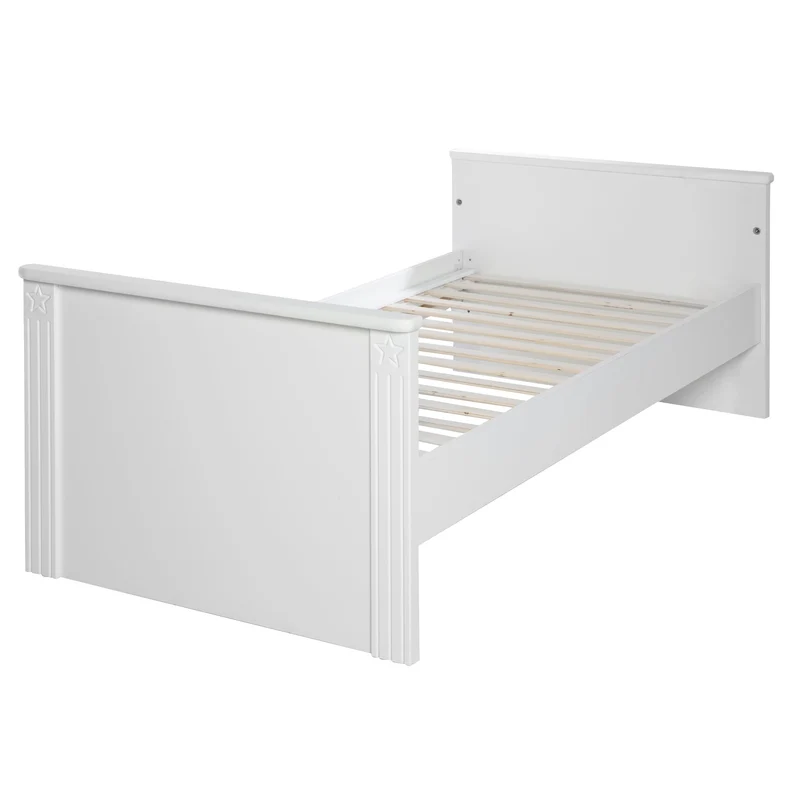 Kombi-Kinderbett "Maxi" – 70 x 140 cm, 3-fach höhenverstellbar, umbaubar zum Juniorbett