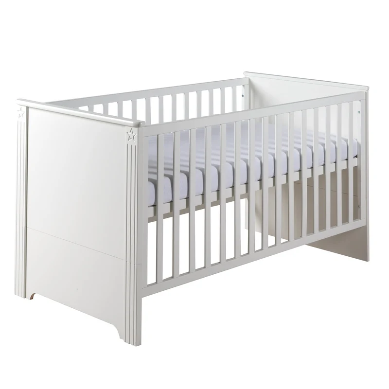 Kombi-Kinderbett "Maxi" – 70 x 140 cm, 3-fach höhenverstellbar, umbaubar zum Juniorbett