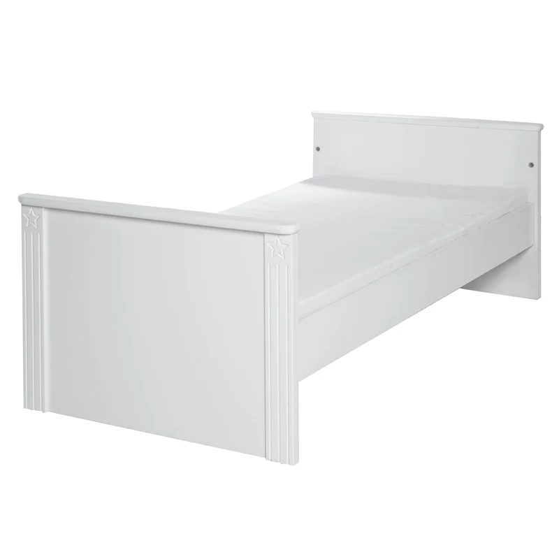 Kombi-Kinderbett "Maxi" – 70 x 140 cm, 3-fach höhenverstellbar, umbaubar zum Juniorbett