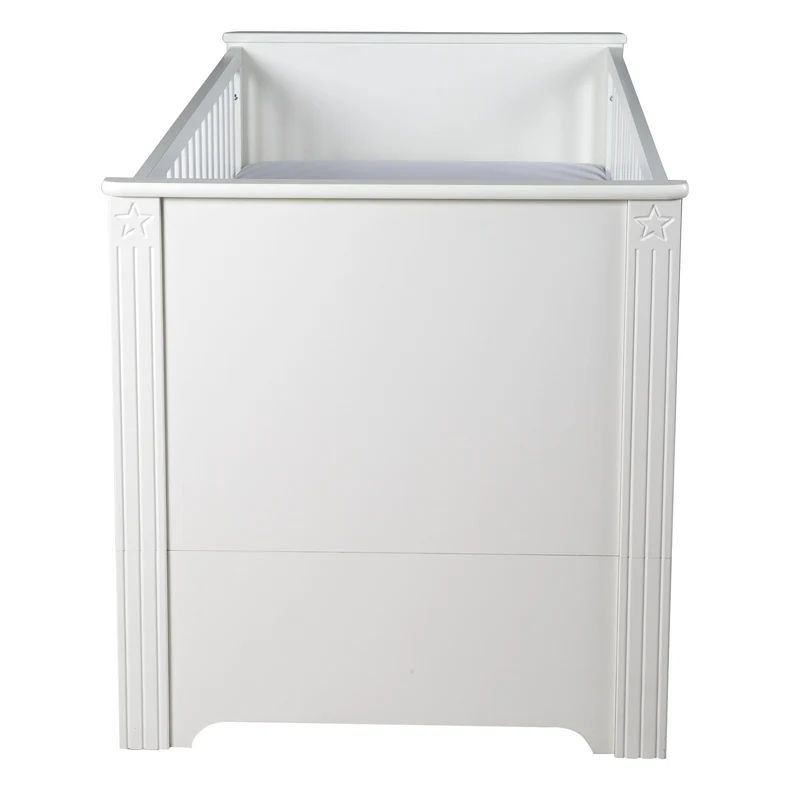 Kombi-Kinderbett "Maxi" – 70 x 140 cm, 3-fach höhenverstellbar, umbaubar zum Juniorbett