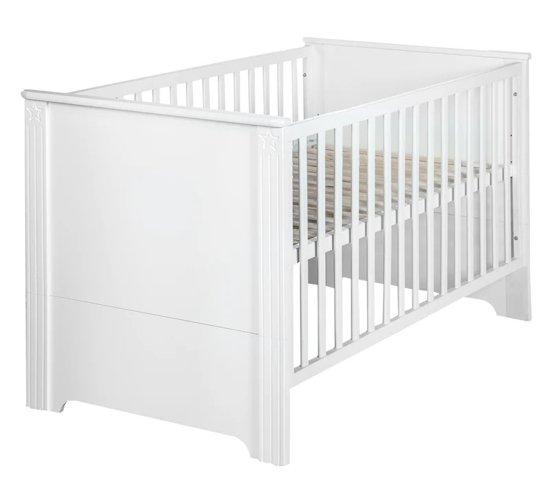 Kombi-Kinderbett "Maxi" – 70 x 140 cm, 3-fach höhenverstellbar, umbaubar zum Juniorbett