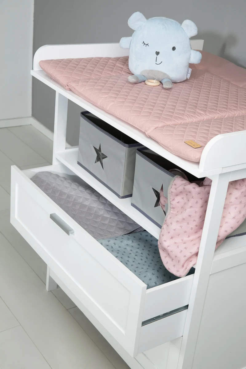 Zimmerset inkl. Wickelkommode "Hamburg" & Beistellbett 60x120 inkl. Lattenrost