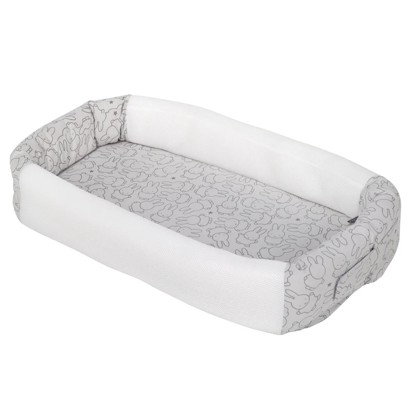 Babylounge "miffy®" – Kuschelnest, Reisebett für Säuglinge, Wickelauflage, Jersey, Baumwolle