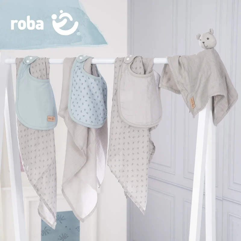 Geschenkset Baby Essentials "Lil Planet" – silbergrau aus Bio-Baumwolle, GOTS, nachhaltig