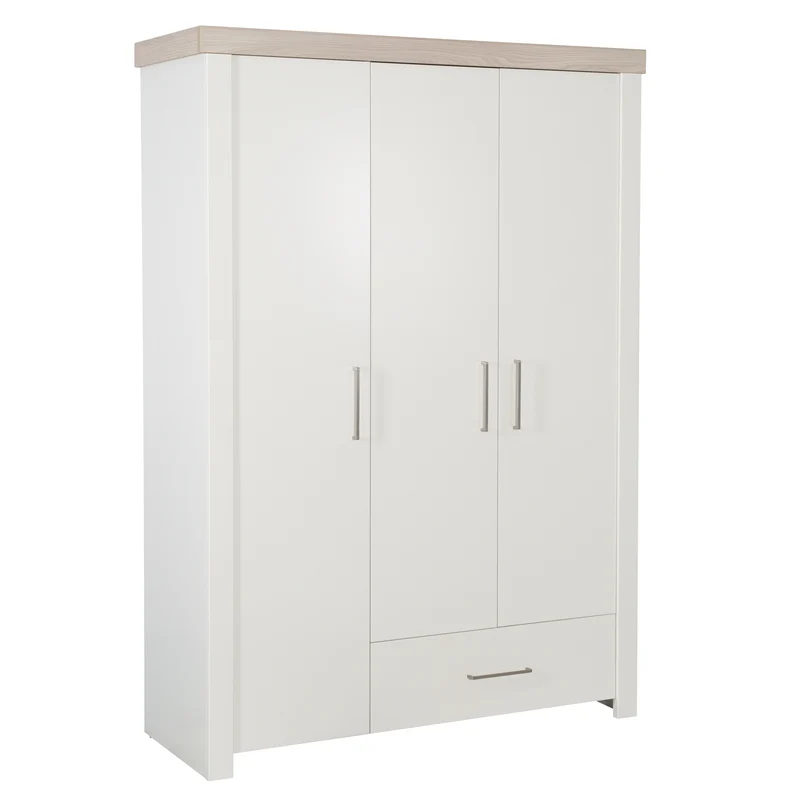 Zimmerset 'Lucy' 3-teilig, inkl. Kombi-Kinderbett 70 x 140, Wickelkommode & Schrank 3-türig