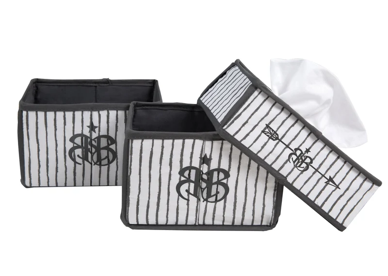 Pflegeorganizer-Set "Rock Star Baby 3" – 3-teilig 2 Boxen für Windeln & Zubehör, 1 Feuchttücherbox
