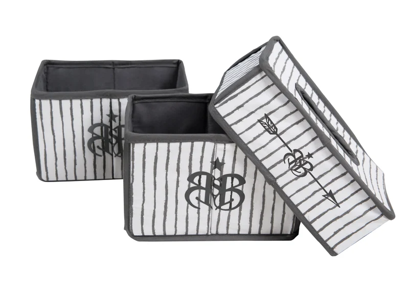 Pflegeorganizer-Set "Rock Star Baby 3" – 3-teilig 2 Boxen für Windeln & Zubehör, 1 Feuchttücherbox
