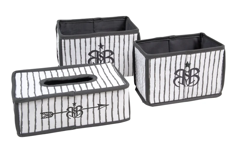 Pflegeorganizer-Set "Rock Star Baby 3" – 3-teilig 2 Boxen für Windeln & Zubehör, 1 Feuchttücherbox