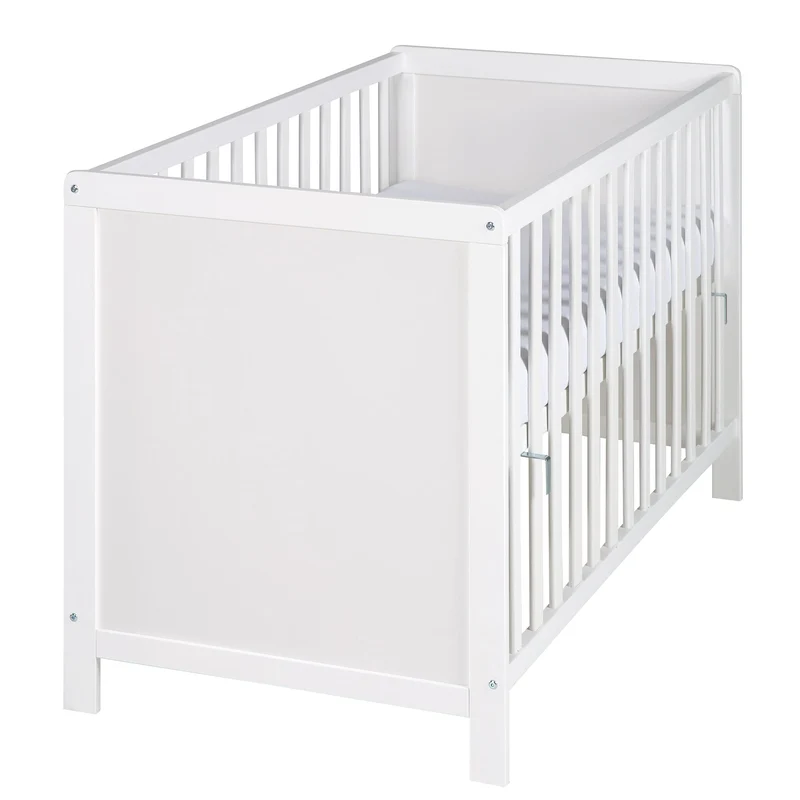 Zimmerset "roba Style" – inkl. Wickelkommode & Beistellbett, mit Lattenrost, 60 x 120 cm, weiß