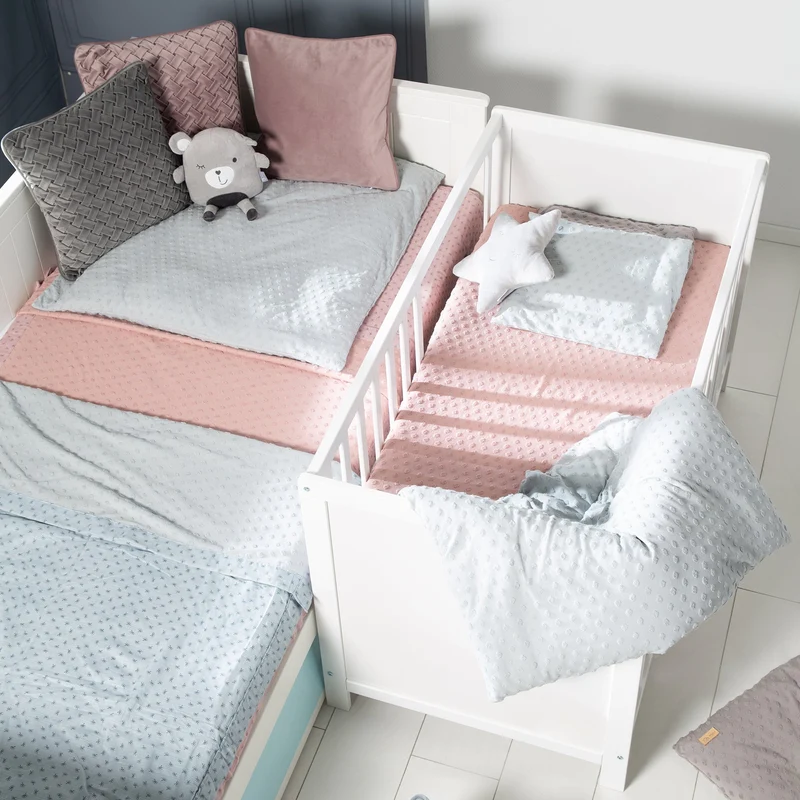 Zimmerset "roba Style" – inkl. Wickelkommode & Beistellbett, mit Lattenrost, 60 x 120 cm, weiß