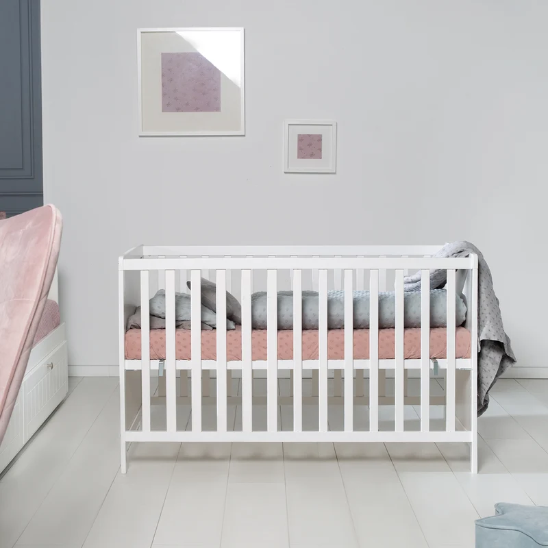 Zimmerset "roba Style" – inkl. Wickelkommode & Beistellbett, mit Lattenrost, 60 x 120 cm, weiß