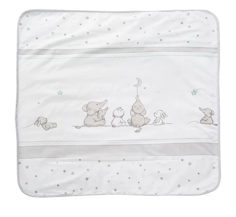 Baby-/Kuscheldecke "Sternenzauber" – Babydecke aus Baumwolle, Maße 80 x 80 cm