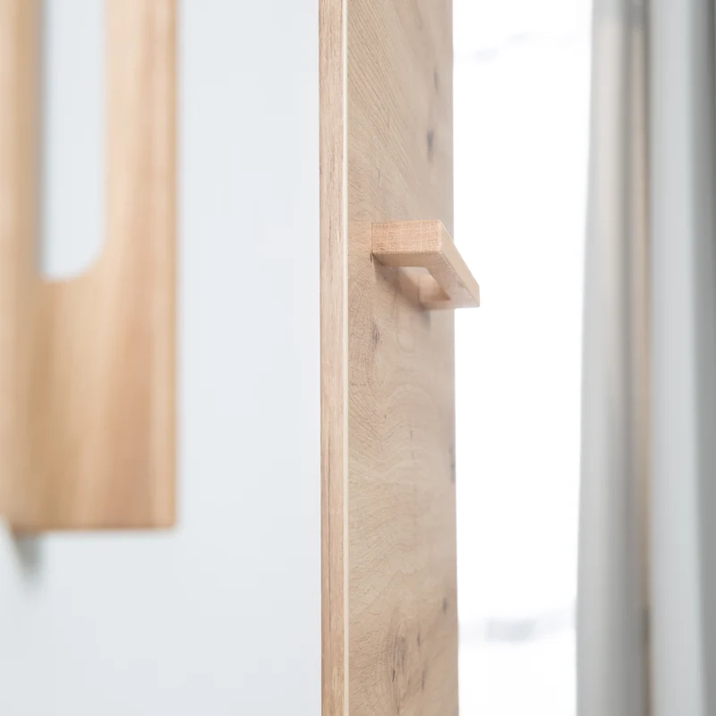 Kinderzimmerset 'Lion' 3-teilig - Bett 70x140 + Wickelkommode breit + Kleiderschrank