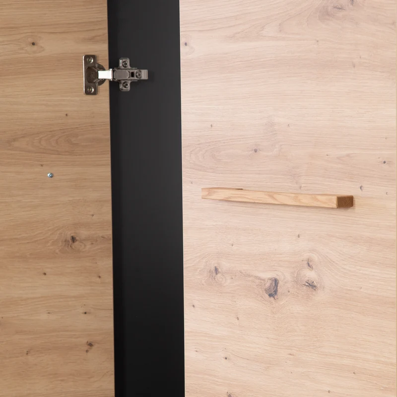 Kinderzimmerset 'Lenn' 3-teilig - Bett 70x140 + Wickelkommode + Kleiderschrank 3-türig