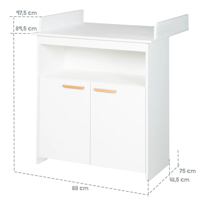 Zimmerset 'Anton' inkl. Kinderbett 70x140, Wickelkommode 2-türig, Kleiderschrank 2,5-türig