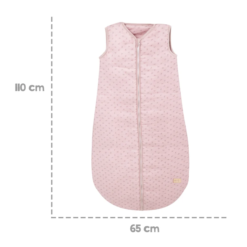Schlafsack "Lil Planet" – rosa, 110 cm, Musselin, 100 % Bio-Baumwolle, GOTS