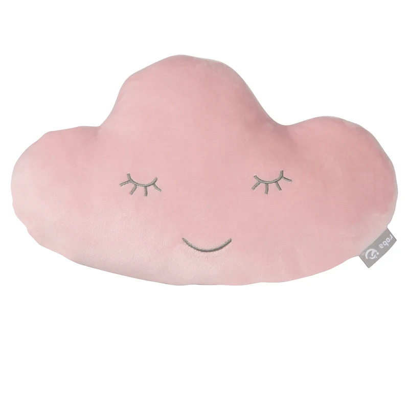 Deko-/Kuschelkissen"roba Style" – rosa, flauschiges Wolken-Dekokissen für Baby- & Kinderzimmer