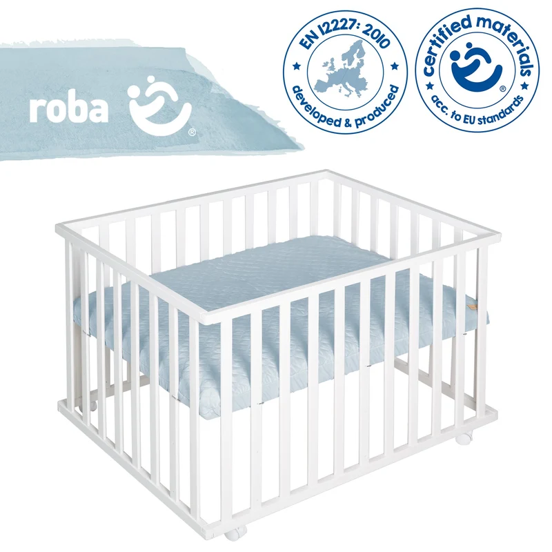 Bundle "roba Style" – inkl. Laufgitter 4-eckig & Laufgittermatratze, schadstoffgeprüft
