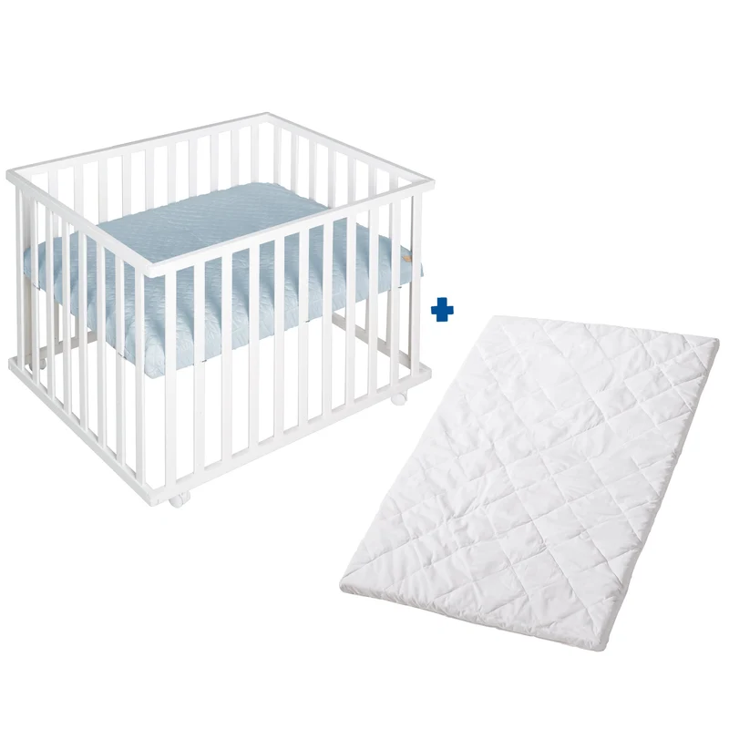 Bundle "roba Style" – inkl. Laufgitter 4-eckig & Laufgittermatratze, schadstoffgeprüft