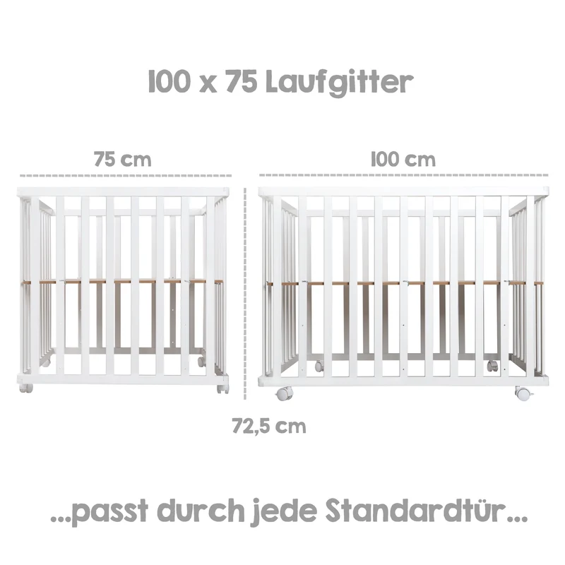 Bundle "roba Style" – inkl. Laufgitter 4-eckig & Laufgittermatratze, schadstoffgeprüft