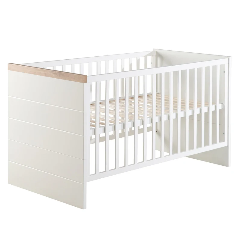 Kinderzimmerset "Nele" 3-teilig – inkl. Kombi-Kinderbett 70 x 140, Wickelkommode & Schrank 3-türig