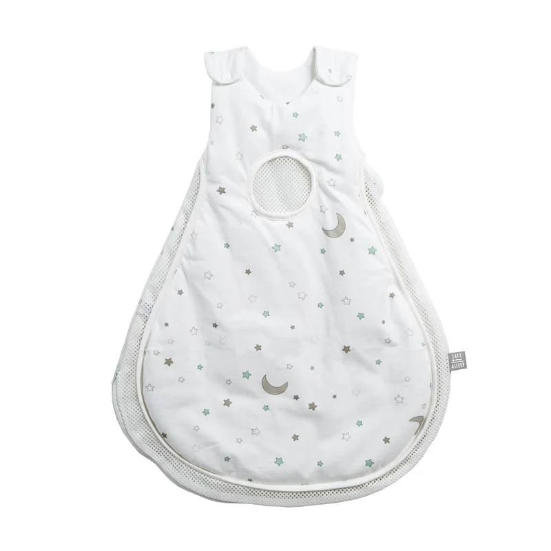 Schlafsack "safe asleep®" – Air PLUS mit Strampelsack "Sternenzauber", 56/62 cm, Baumwolle
